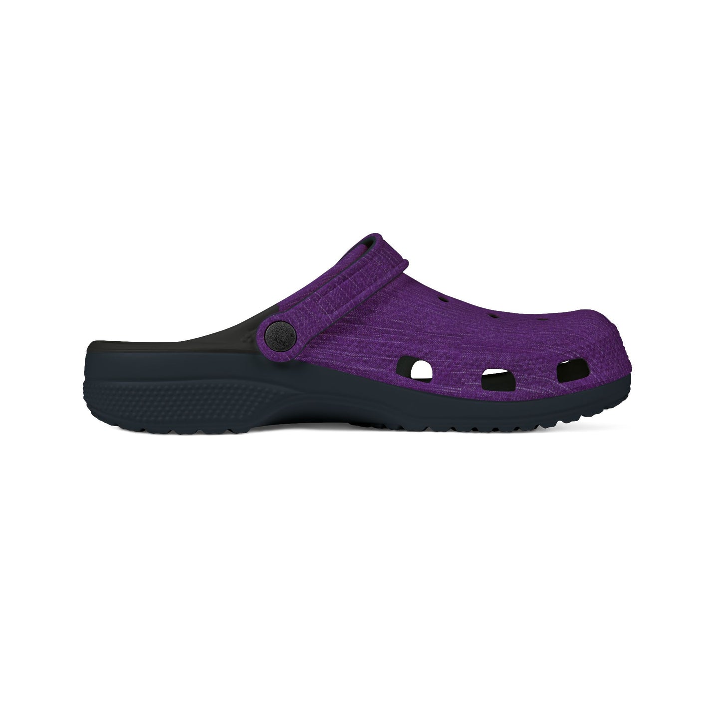 Comfortable Purple EVA Foam Clogs for Casual Wear Purple Denim