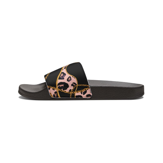 Chic Leopard Print Removable-Strap Sandals for Women - Stylish & Comfortable Footwear