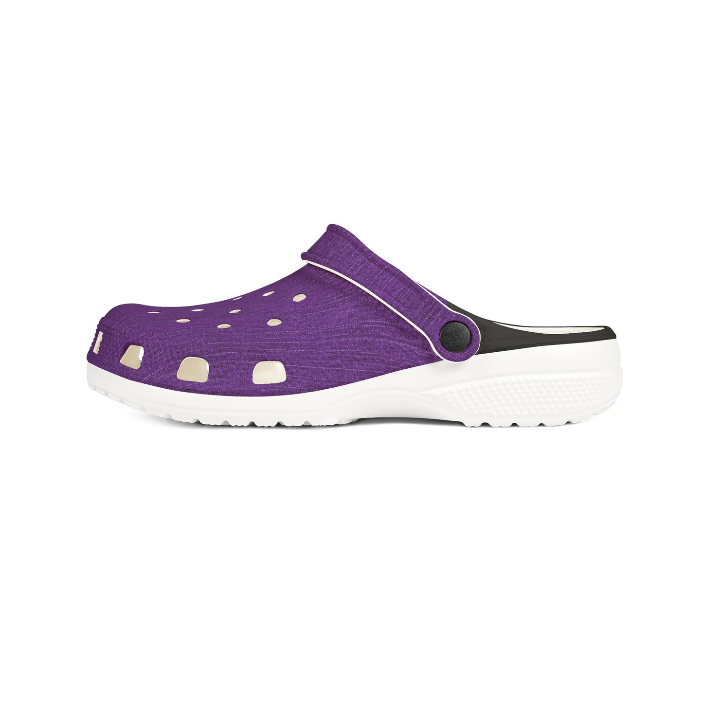 Comfortable Purple EVA Foam Clogs for Casual Wear Purple Denim