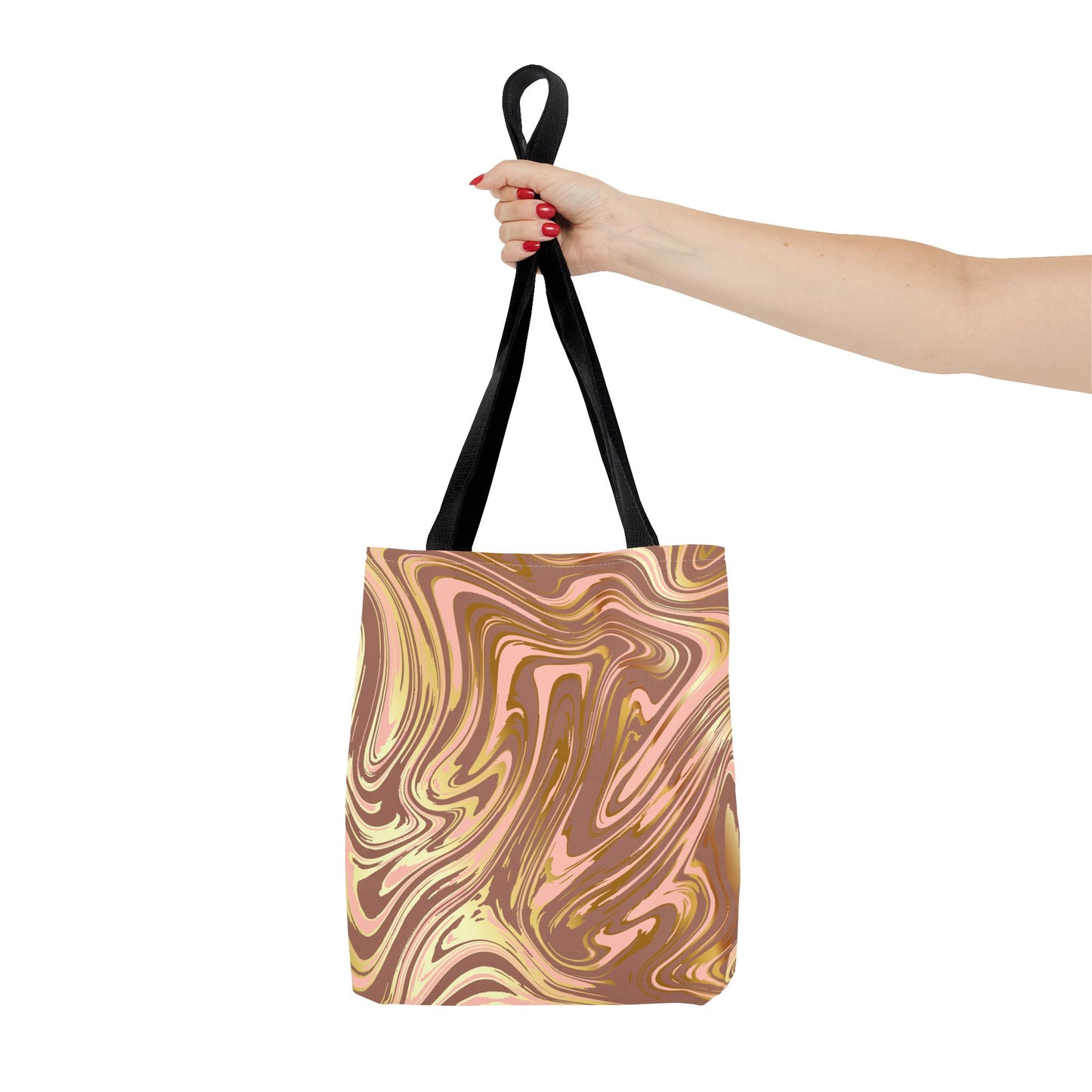 Chic Abstract Marble Tote Bag - Stylish Reusable Shopping Bag for Everyday Use