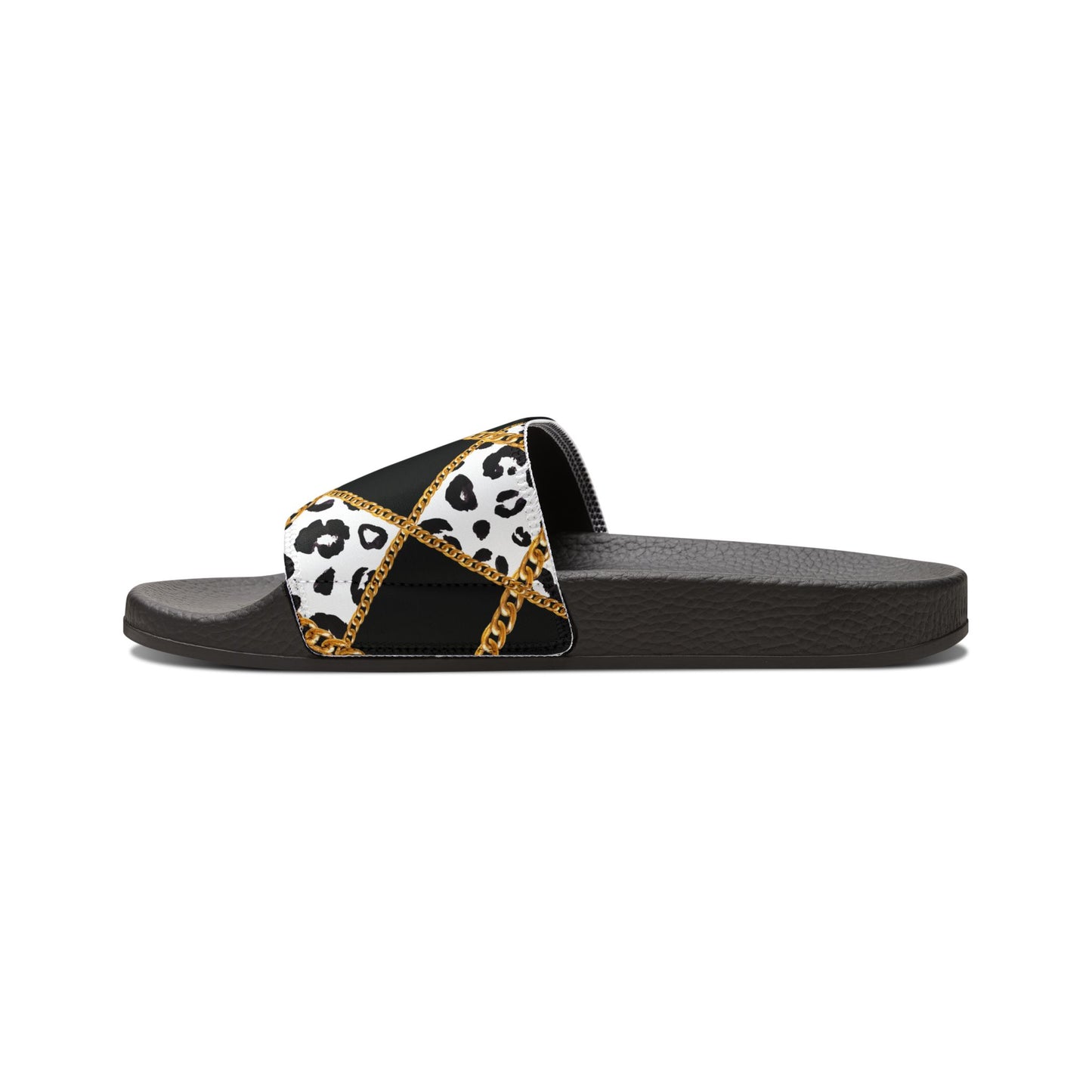 Chic Women's Removable-Strap Sandals with Trendy Animal Print Design