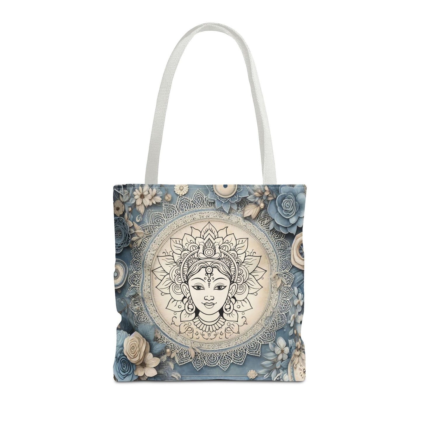 Mandala Goddess Tote Bag - Stylish Bohemian Eco-Friendly Shopping Bag