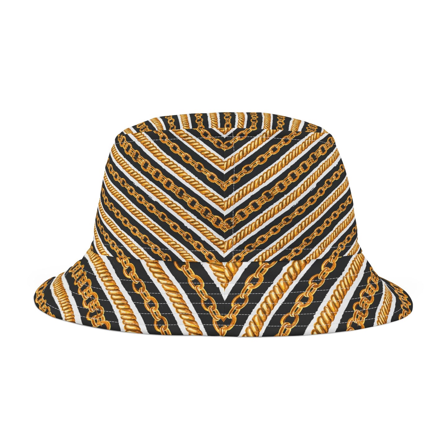 Stylish Gold Chain Bucket Hat - Trendy Accessory for Summer & Festivals