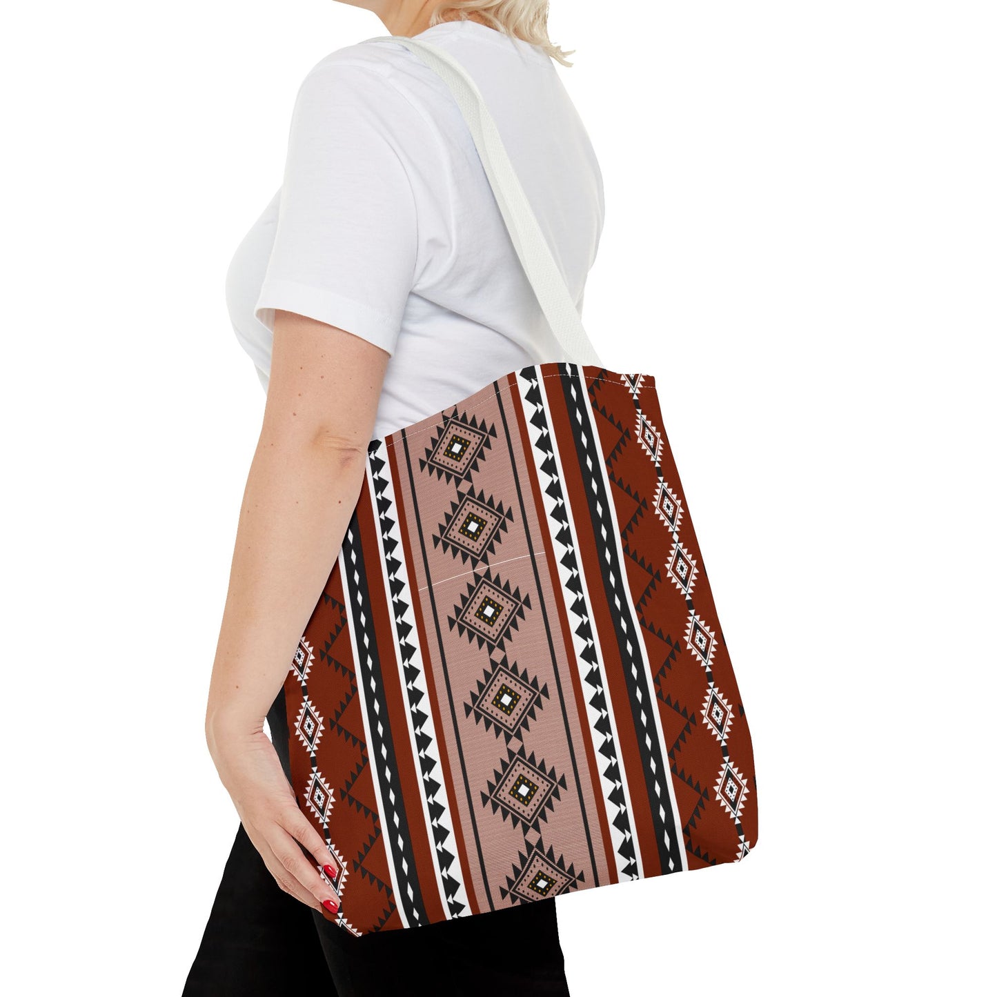 Stylish Tribal Pattern Tote Bag - Boho Chic Shopping Bag for Everyday Use