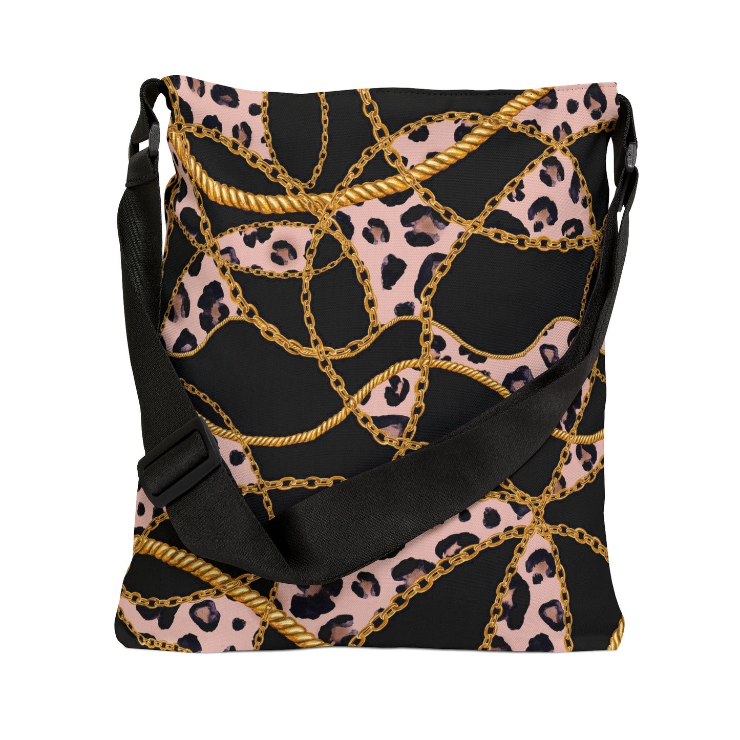 Chic Leopard Print Adjustable Tote Bag - Trendy & Versatile