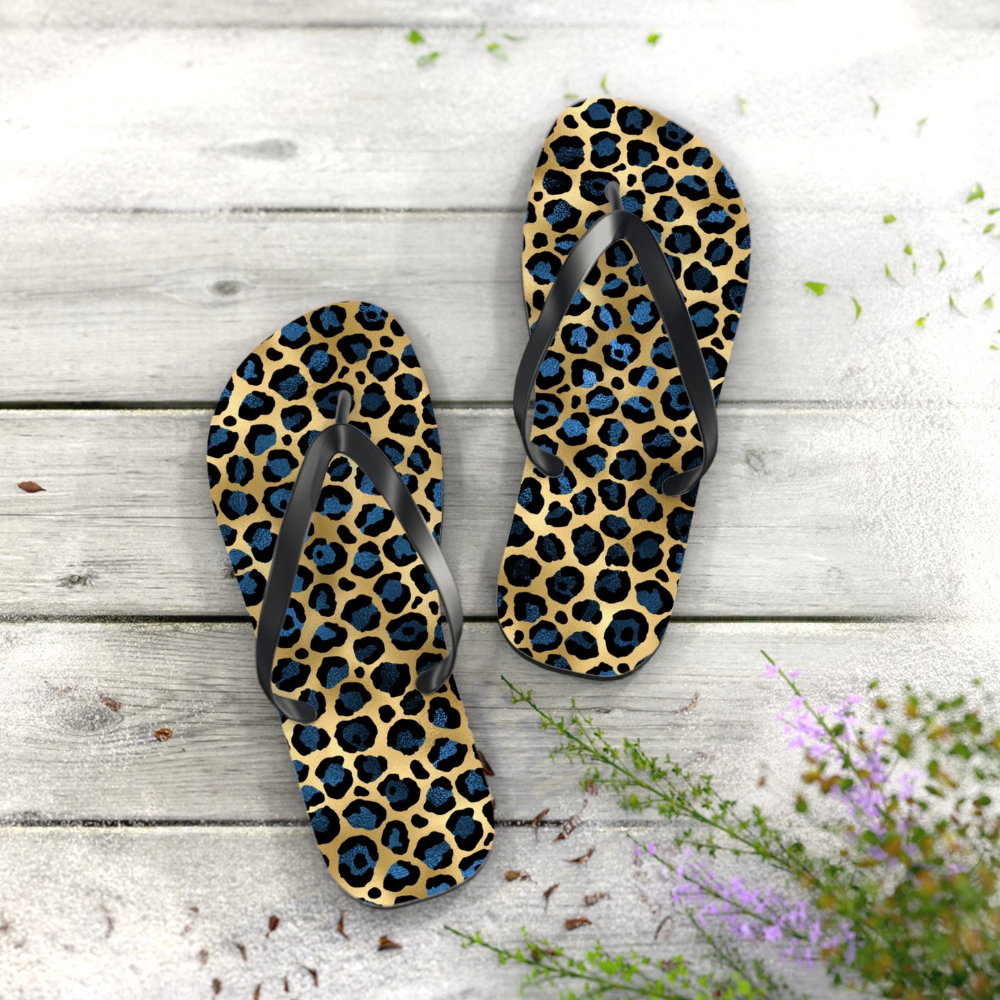 Leopard Print Flip Flops - Stylish Summer Footwear