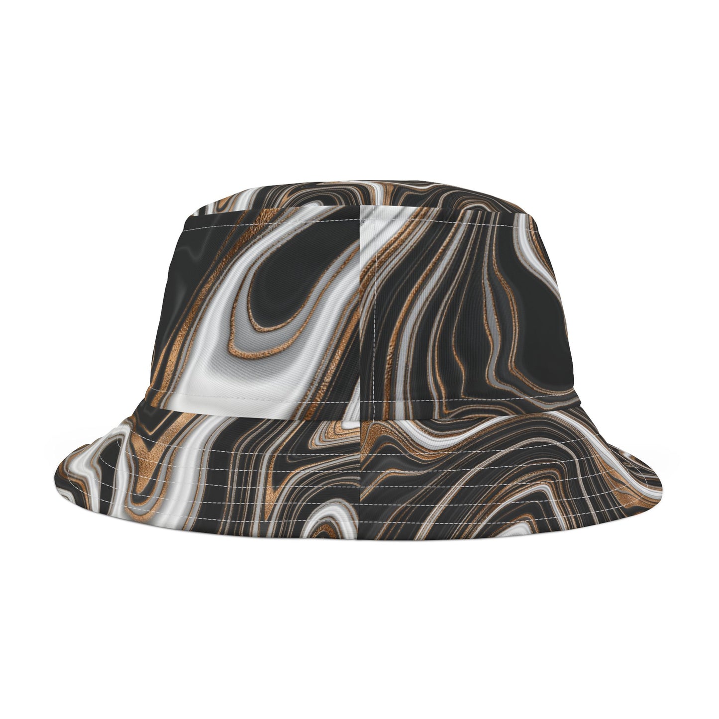 Stylish Abstract Marble Bucket Hat – Bold & Artistic Fashion Statement