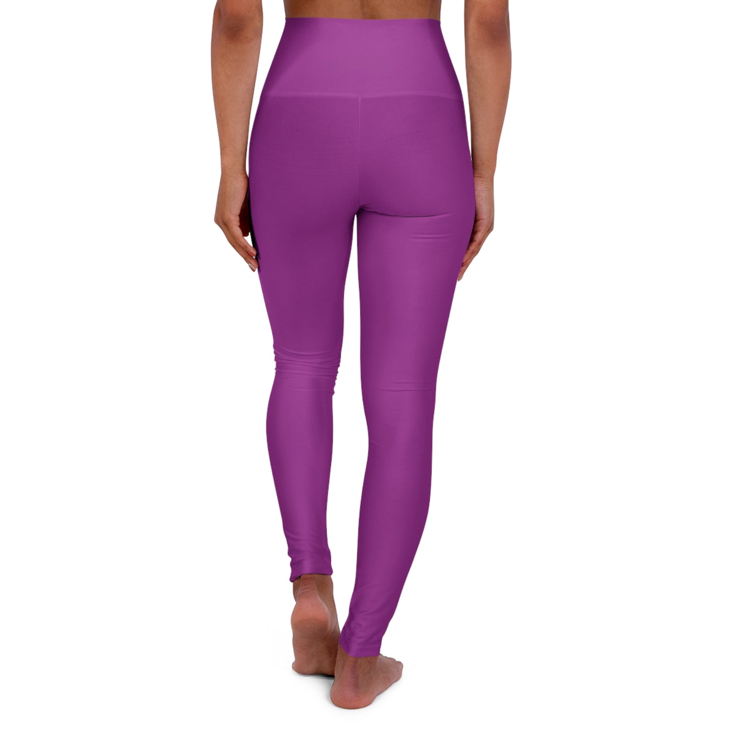 High Waisted Yoga Leggings - Vibrant Purple for Comfort and Style