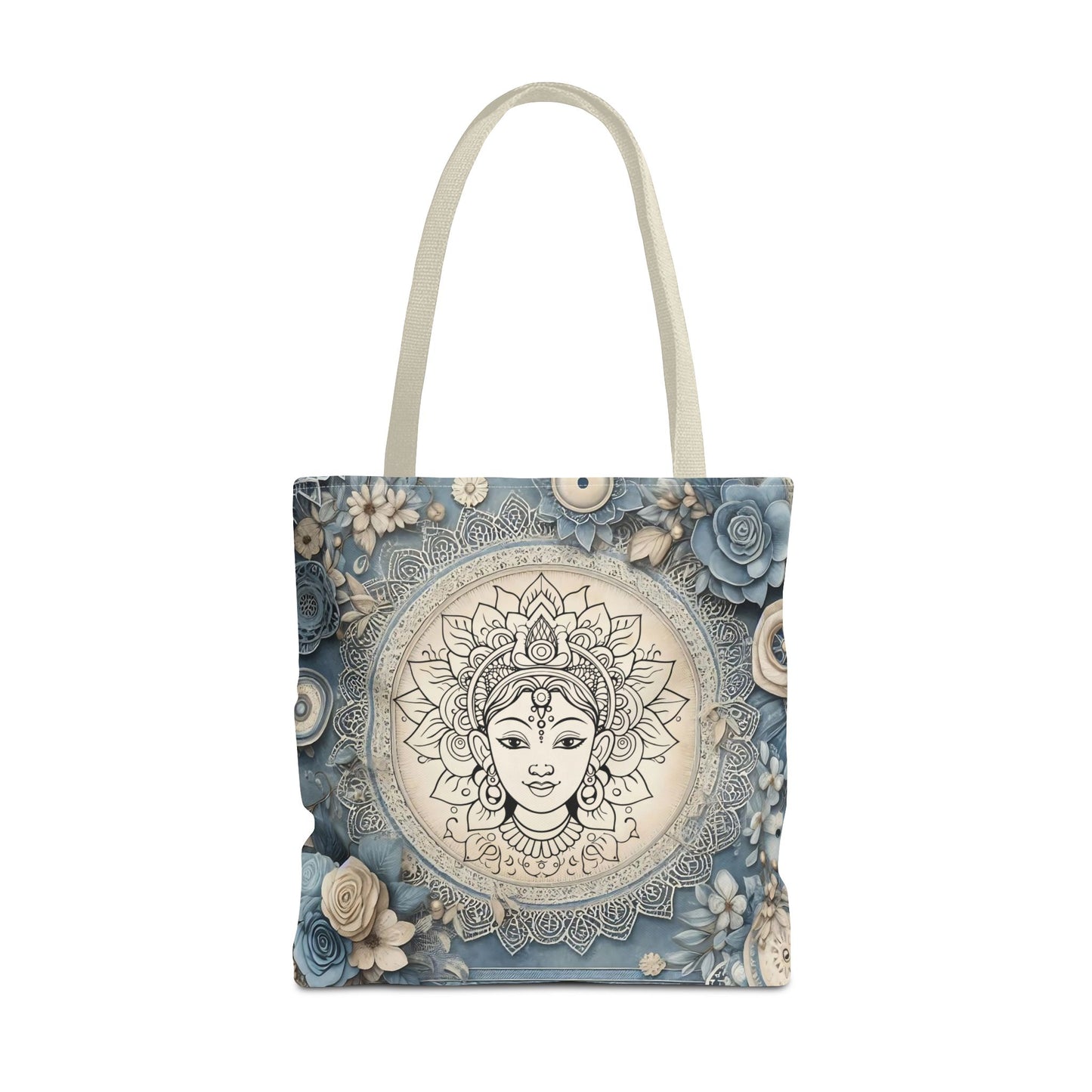 Mandala Goddess Tote Bag - Stylish Bohemian Eco-Friendly Shopping Bag