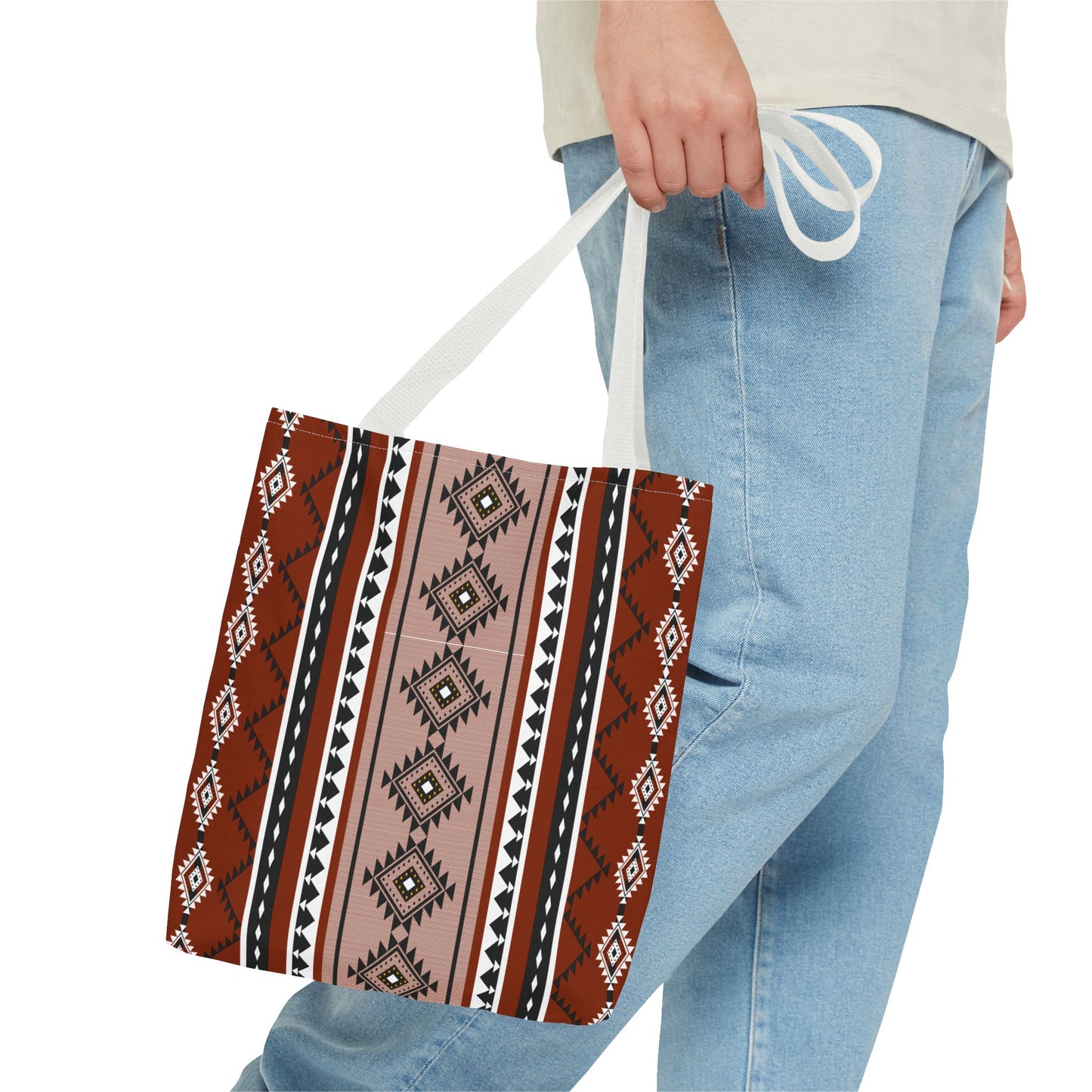 Stylish Tribal Pattern Tote Bag - Boho Chic Shopping Bag for Everyday Use