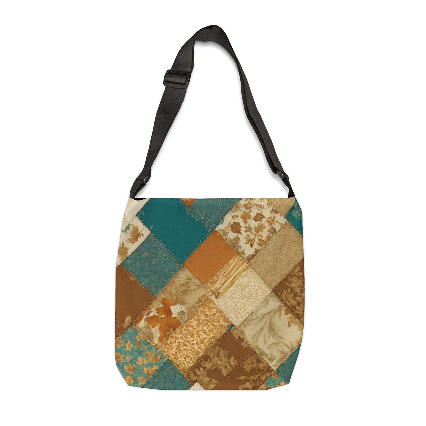 Bohemian Adjustable Tote Bag for Everyday Use - Stylish Patchwork Design