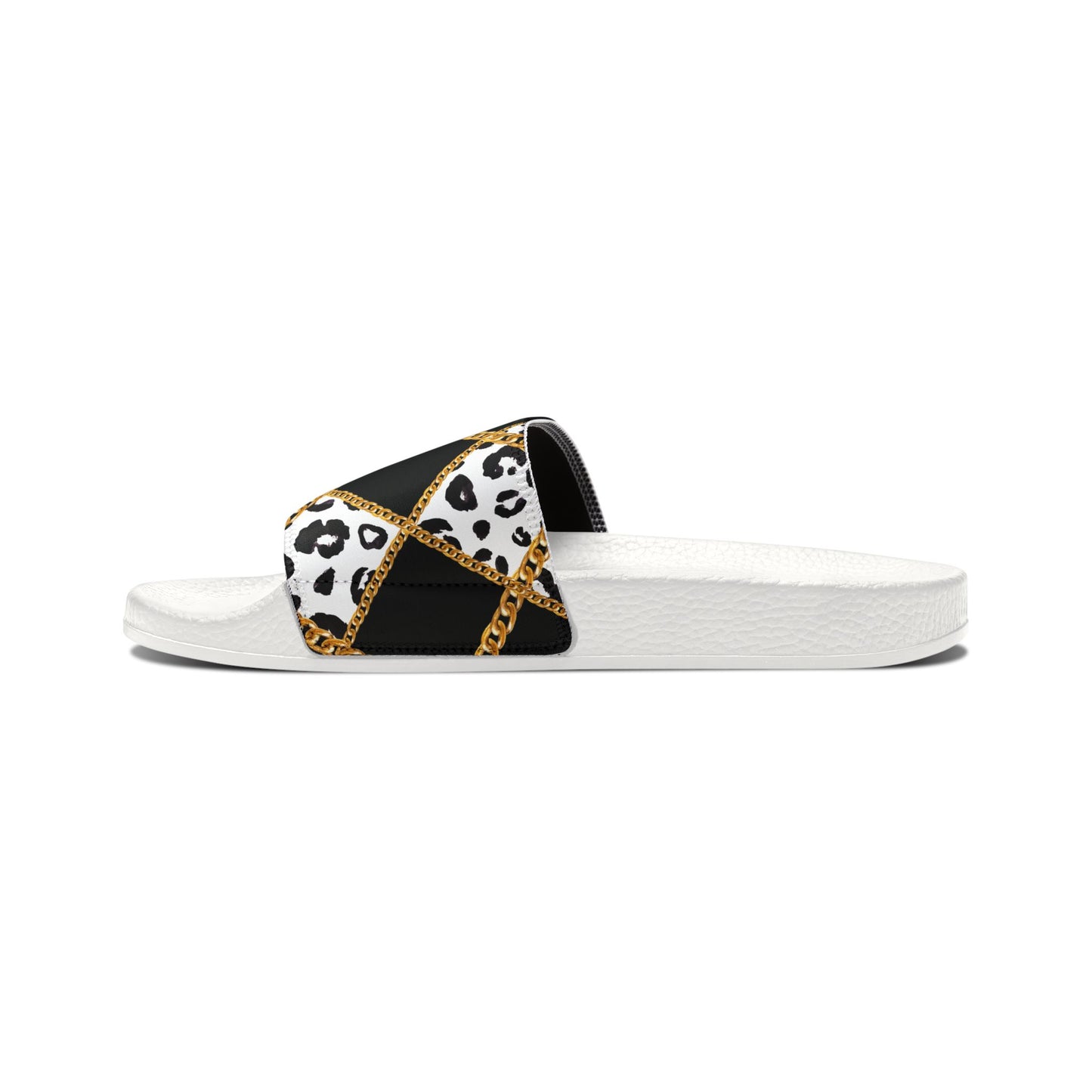 Chic Women's Removable-Strap Sandals with Trendy Animal Print Design