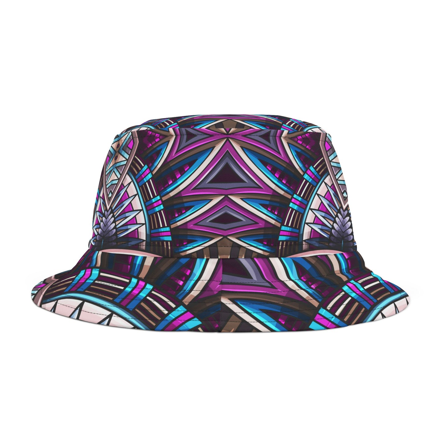 Vibrant Geometric Pattern Bucket Hat - Stylish Everyday Accessory