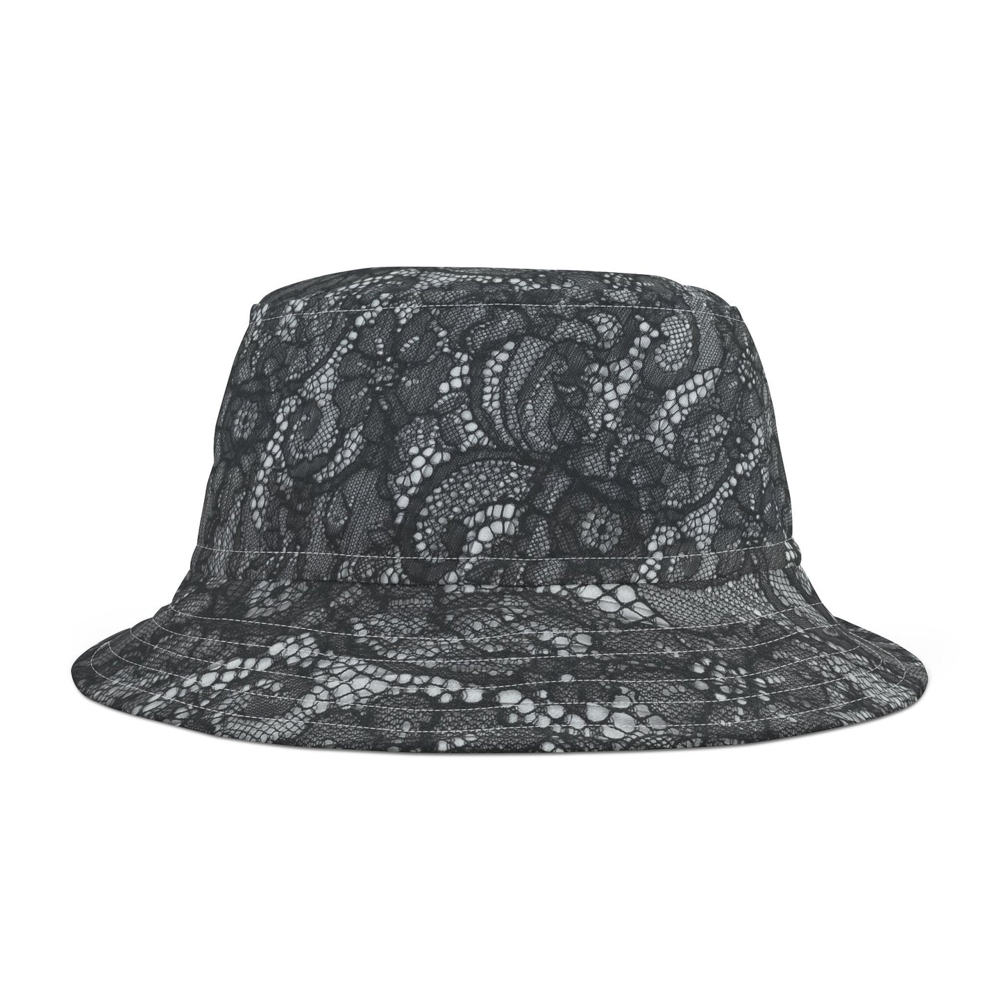 Elegant Lace Print Bucket Hat for Fashion Lovers