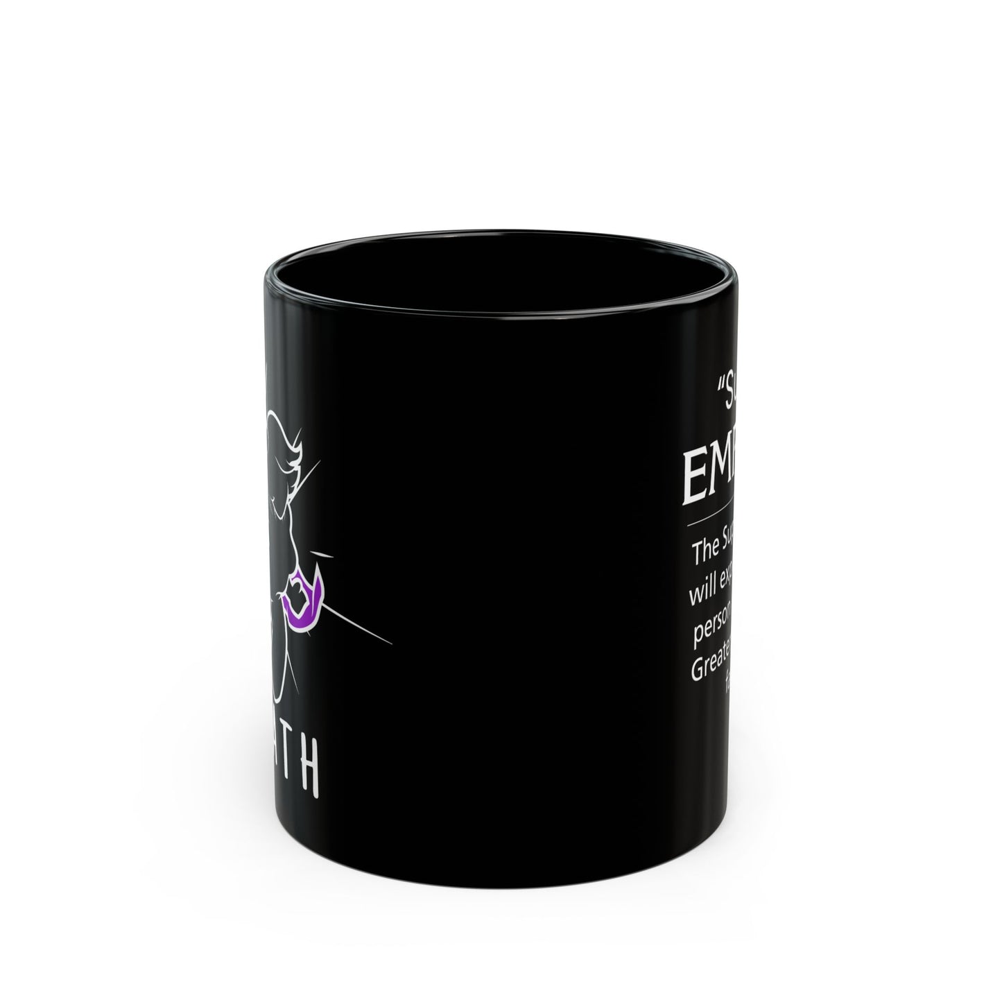 11oz Black Mug Super Empath Coffee Cup Empath vs Narcissist Collection