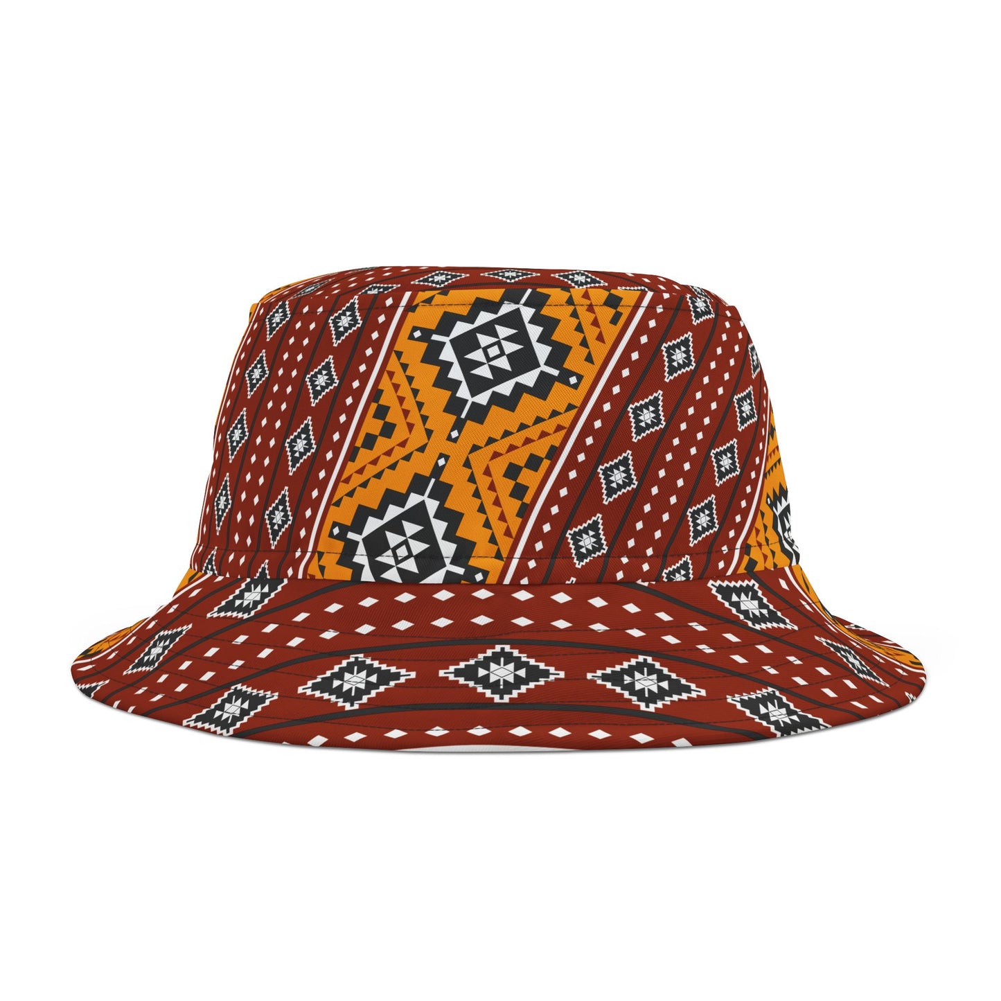 Modern Tribal Print Bucket Hat - A Fusion of Boldness and Artistry