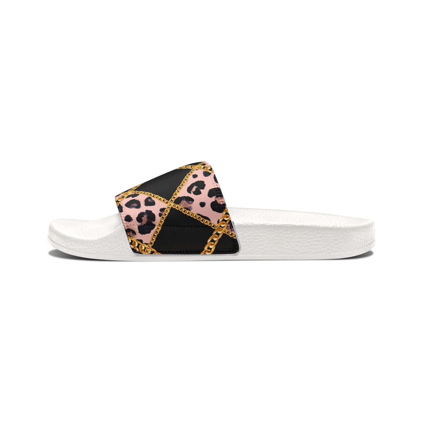 Stylish Women's Removable-Strap Sandals with Leopard Print Design