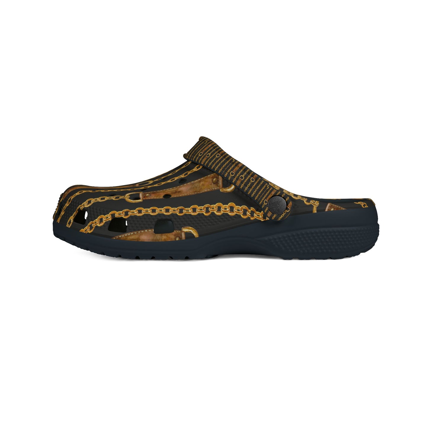 Stylish Chain Print EVA Foam Slip-On Shoes for Comfort and Style