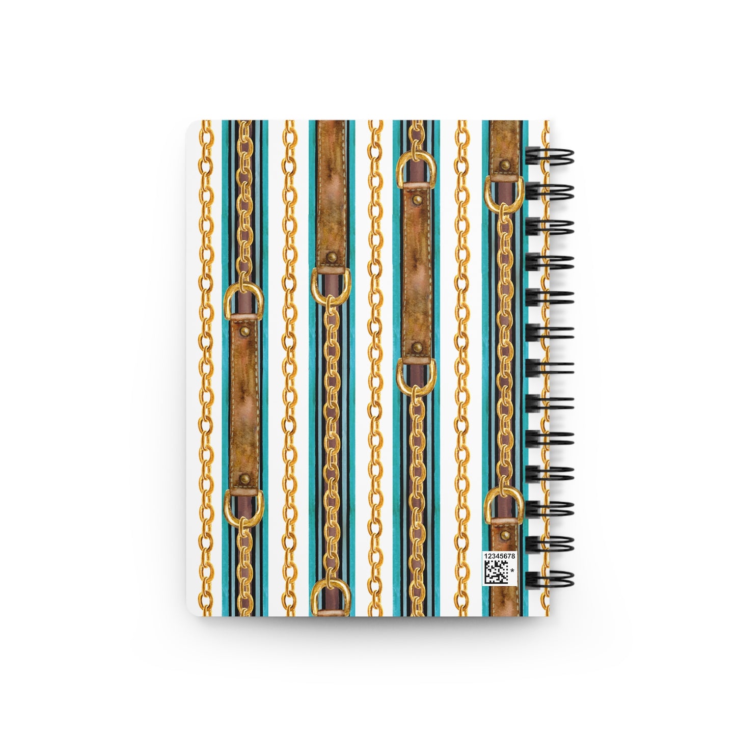 Chic Spiral Bound Journal - My Daily Journal with Chain Design