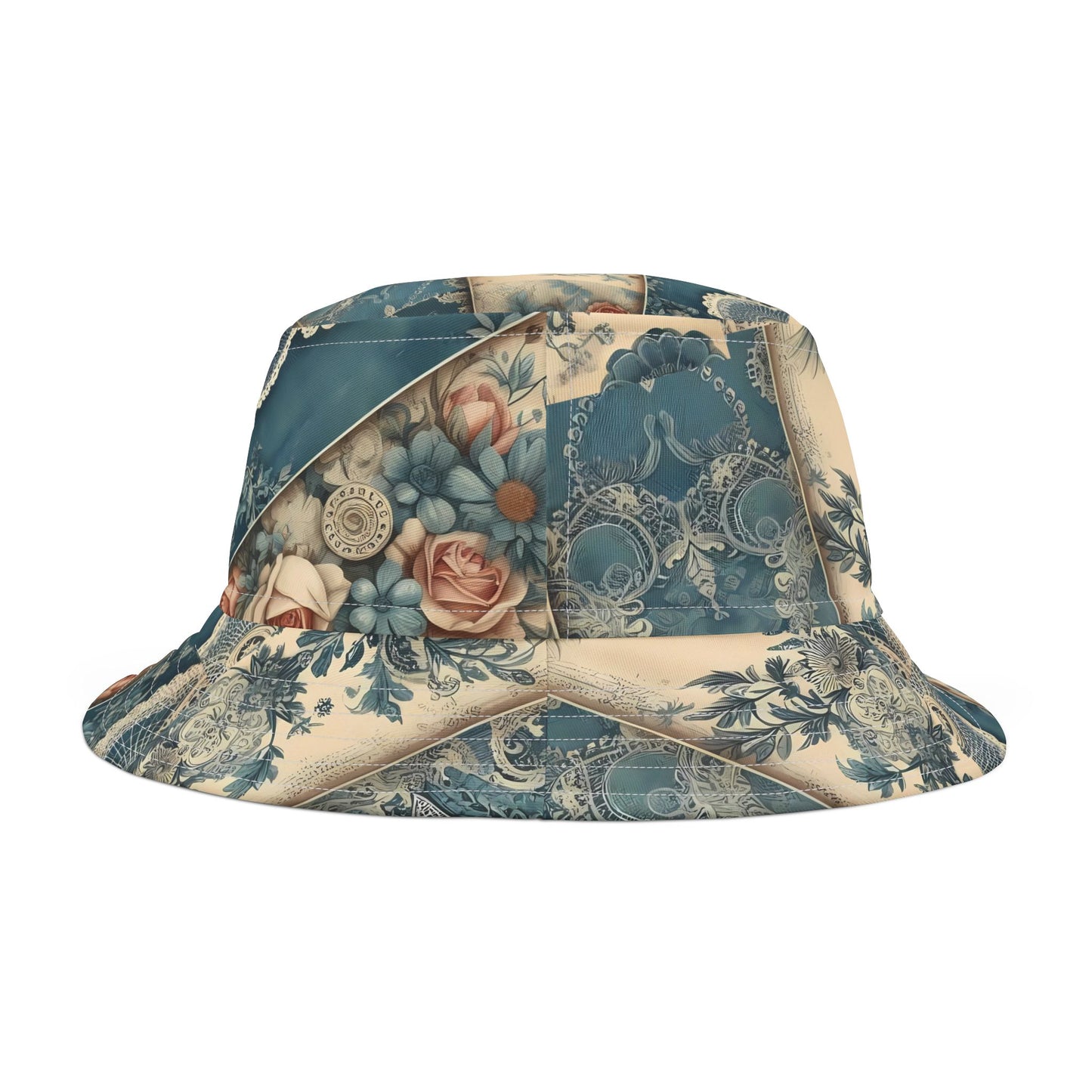 Vintage Floral Bucket Hat – Timeless & Elegant Fashion Accessory