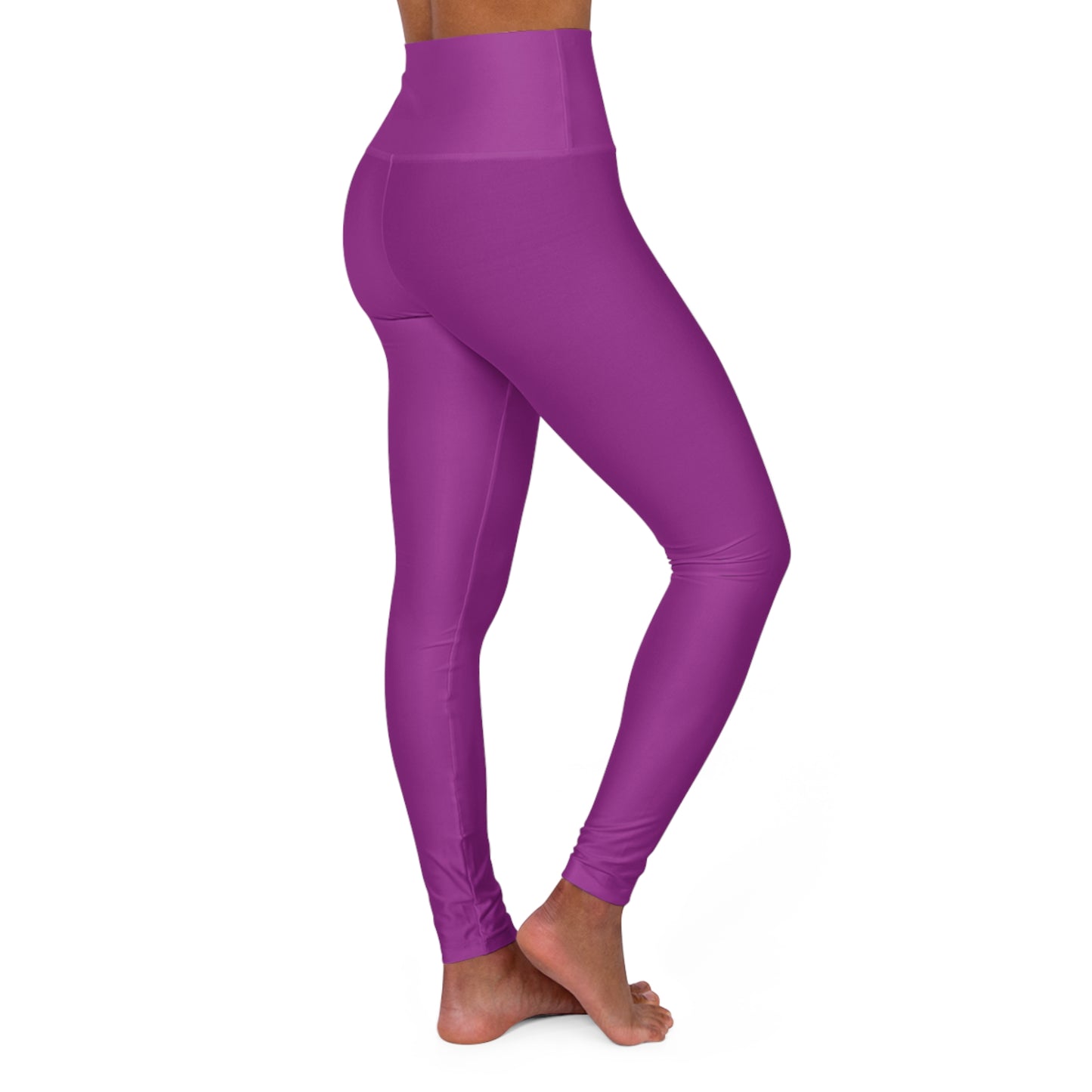 High Waisted Yoga Leggings - Vibrant Purple for Comfort and Style