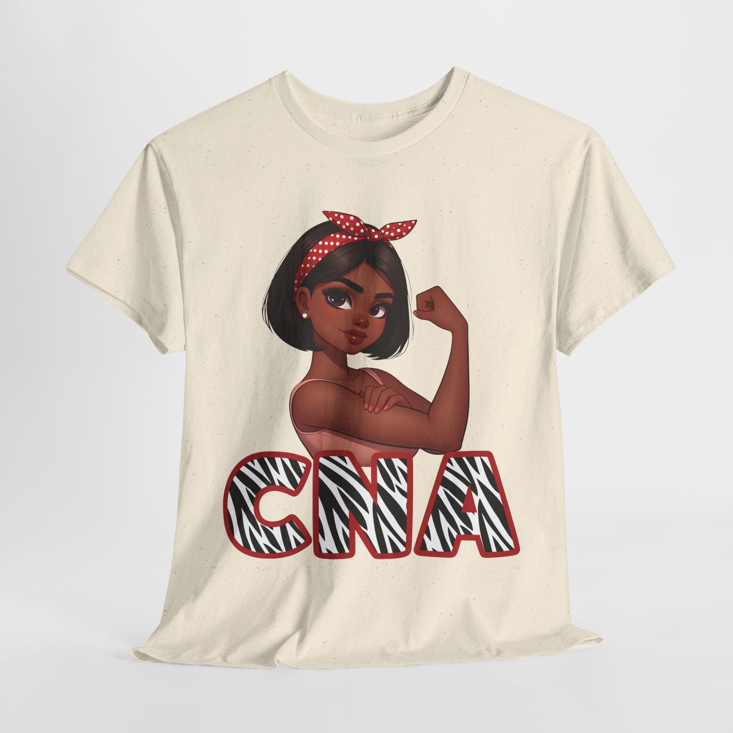 Empowering CNA Unisex Heavy Cotton Tee - Bold Graphic Design for Healthcare Heroes