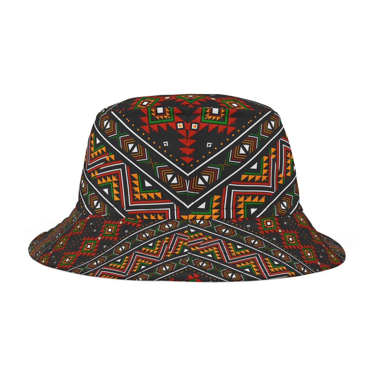 Tribal Pattern Bucket Hat - Stylish and Cultural Flair