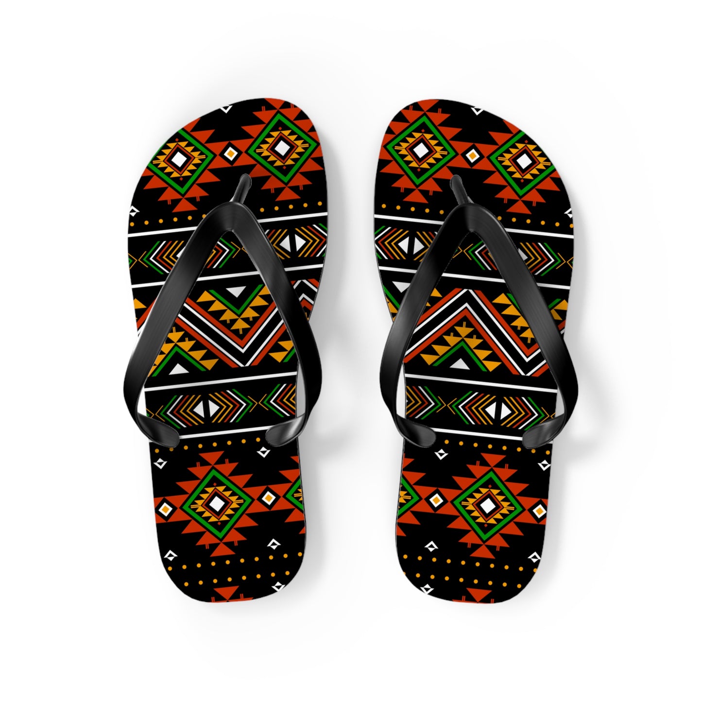 Tribal Print Flip Flops - Boho Summer Sandals