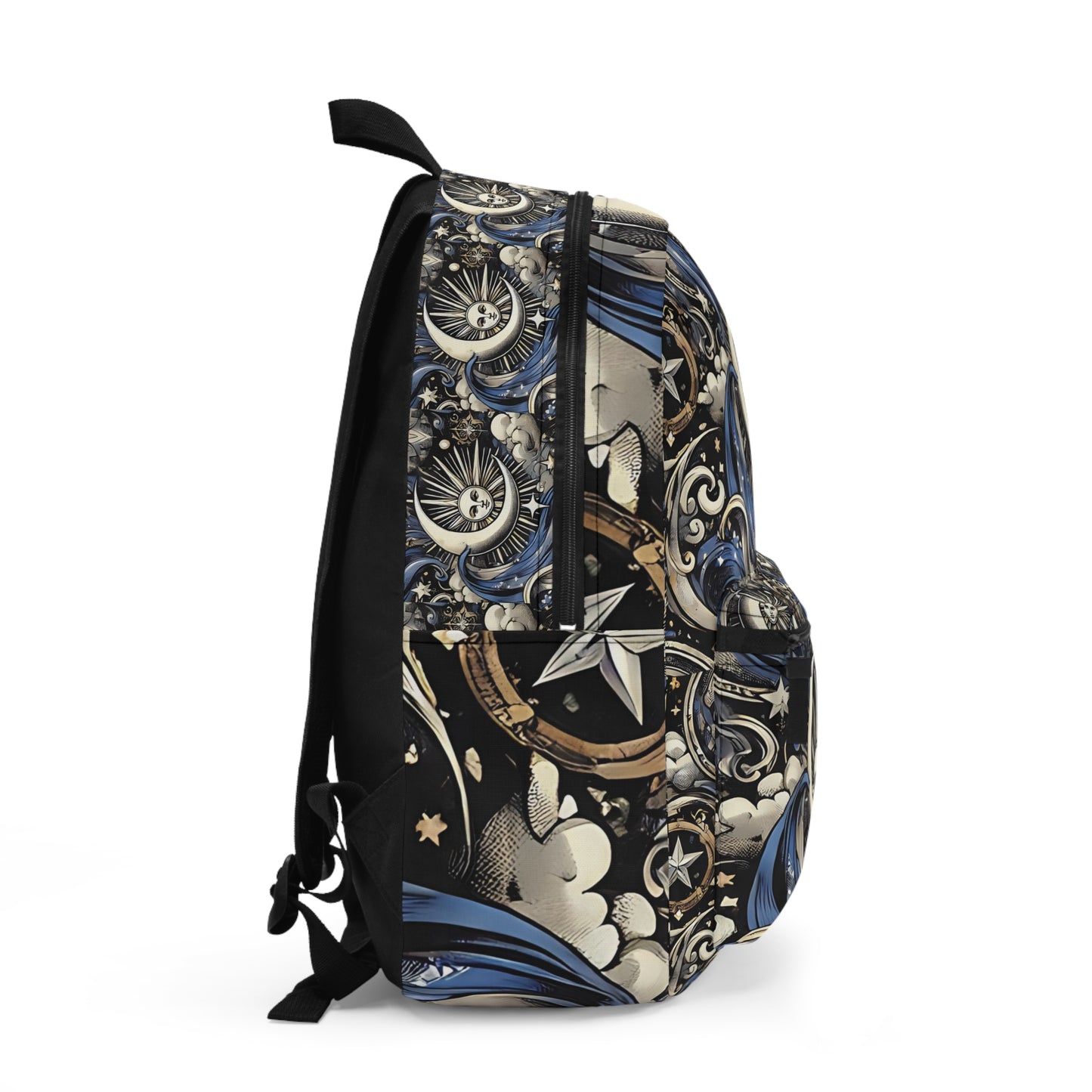 Celestial Waves Pattern Backpack - Bohemian Style for Adventure Lovers