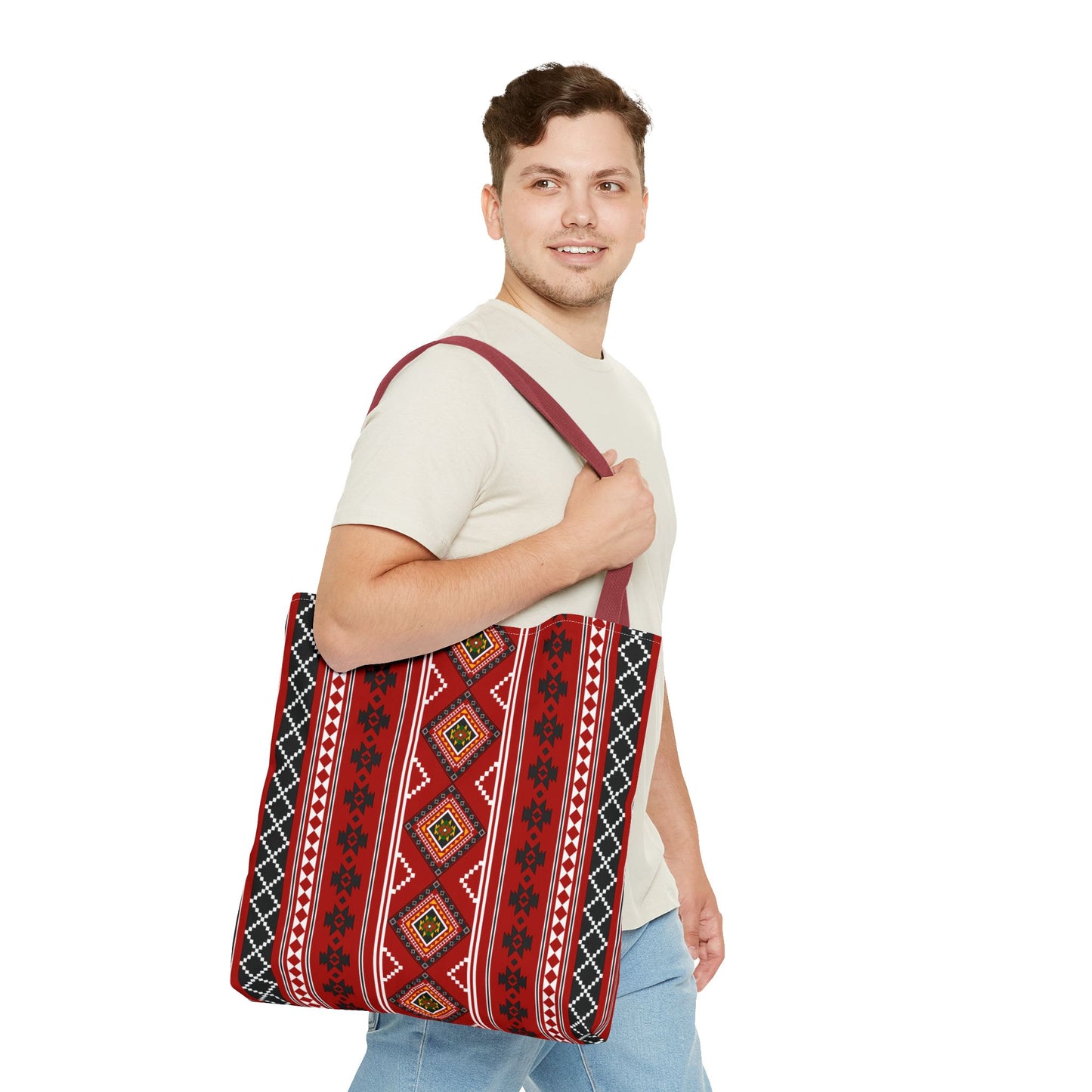 Ethnic Pattern Tote Bag – Stylish, Spacious & Perfect for Everyday Use