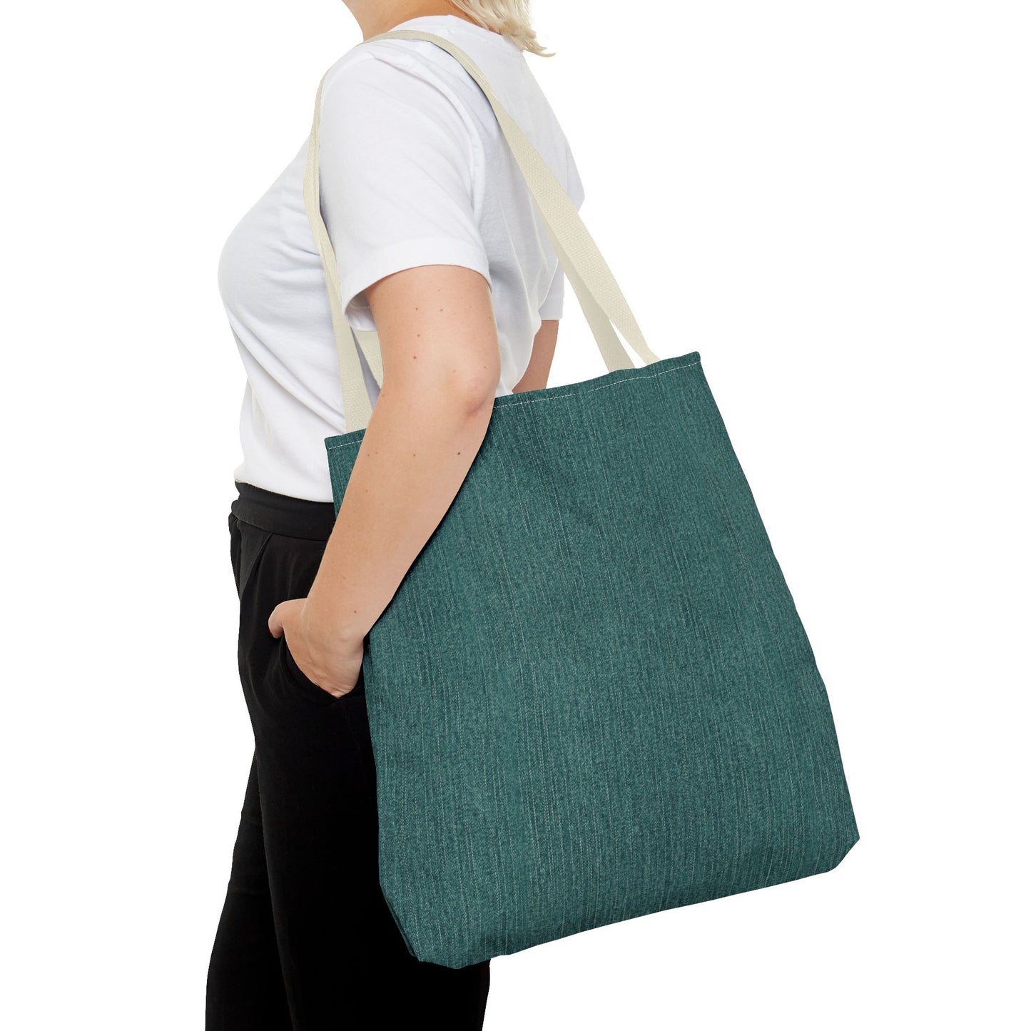 Stylish Teal Tote Bag - Eco-Friendly, Versatile, Perfect for Everyday Use