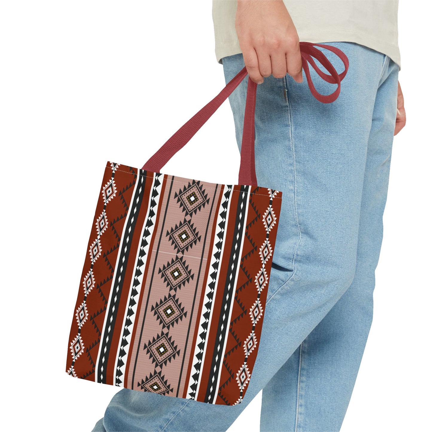 Stylish Tribal Pattern Tote Bag - Boho Chic Shopping Bag for Everyday Use