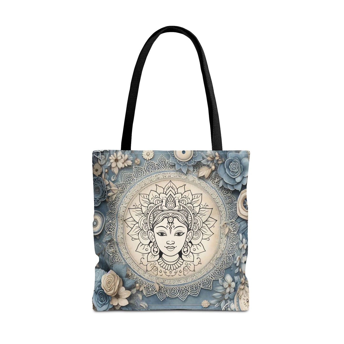 Mandala Goddess Tote Bag - Stylish Bohemian Eco-Friendly Shopping Bag