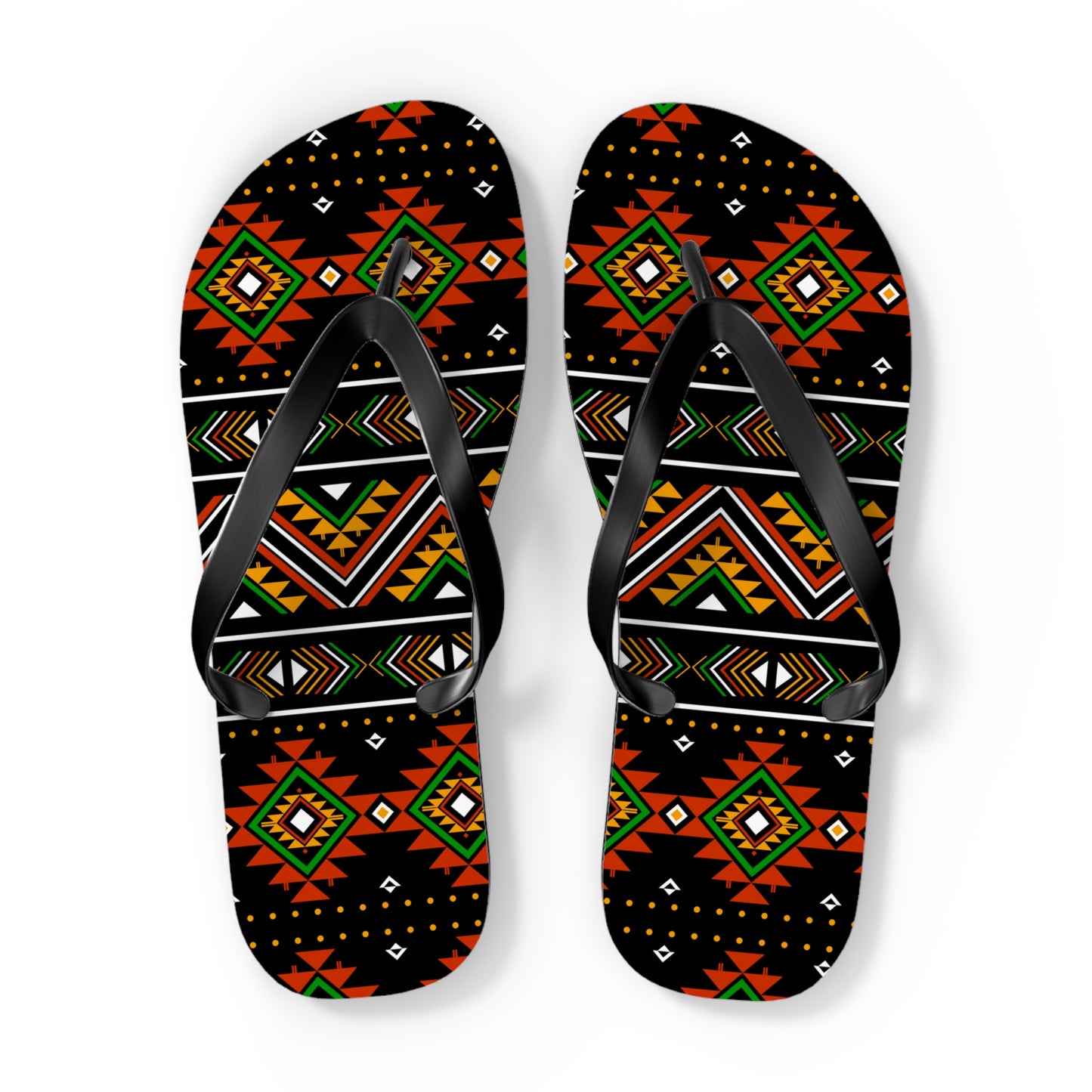 Tribal Print Flip Flops - Boho Summer Sandals