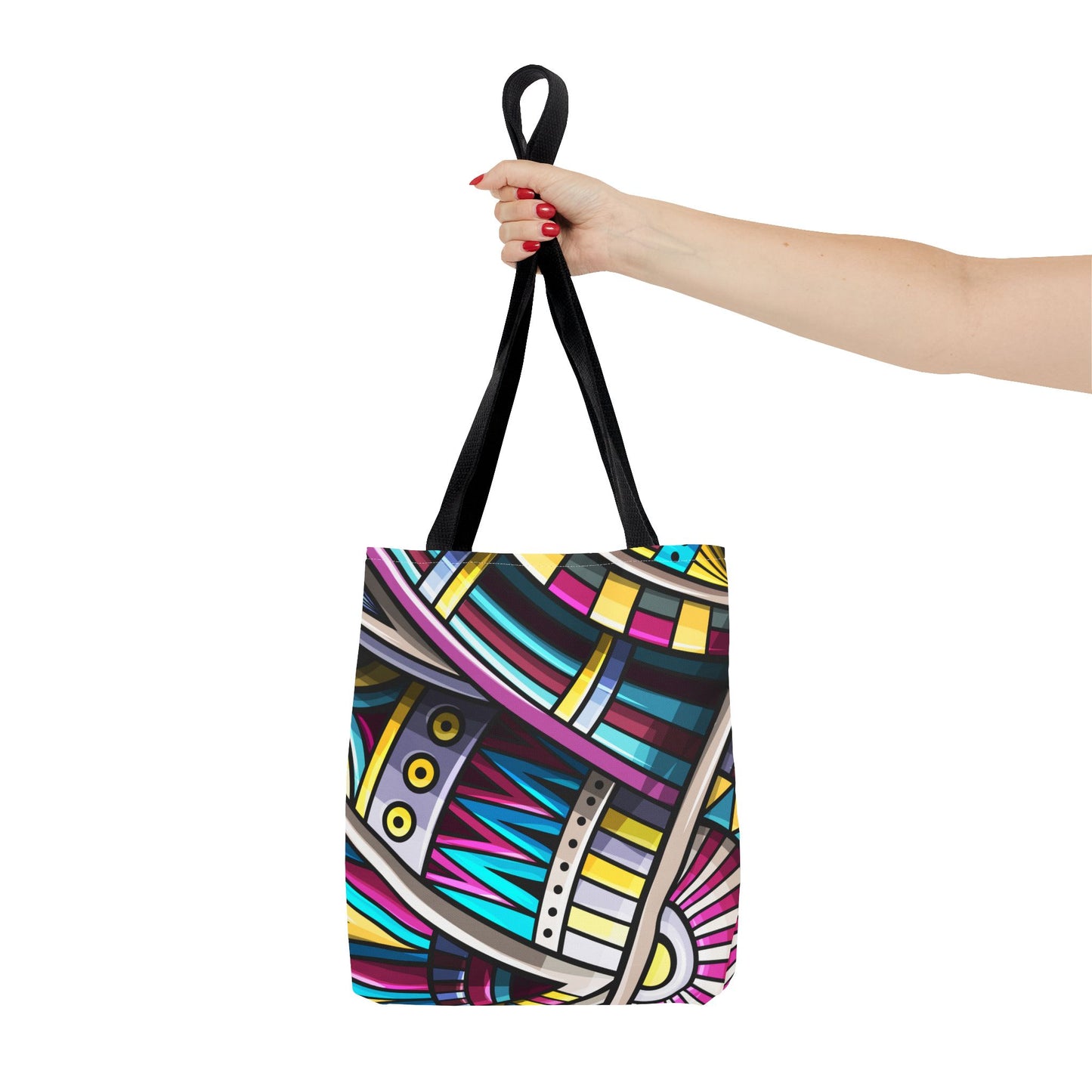 Colorful Graphic Tote Bag - Stylish & Versatile for Everyday Use