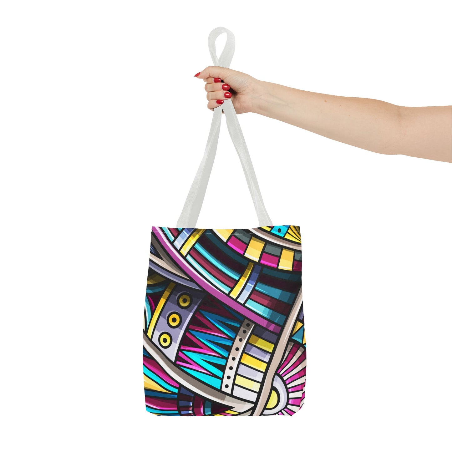 Colorful Graphic Tote Bag - Stylish & Versatile for Everyday Use