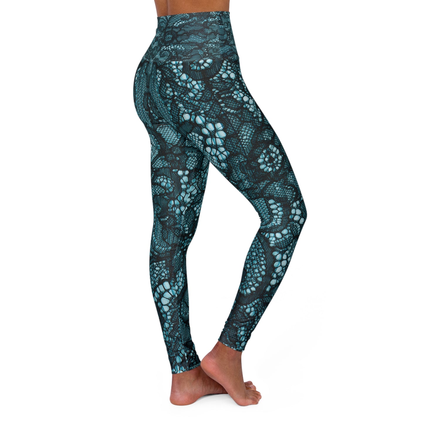 Snake Print High Waisted Yoga Leggings for Comfort & Style