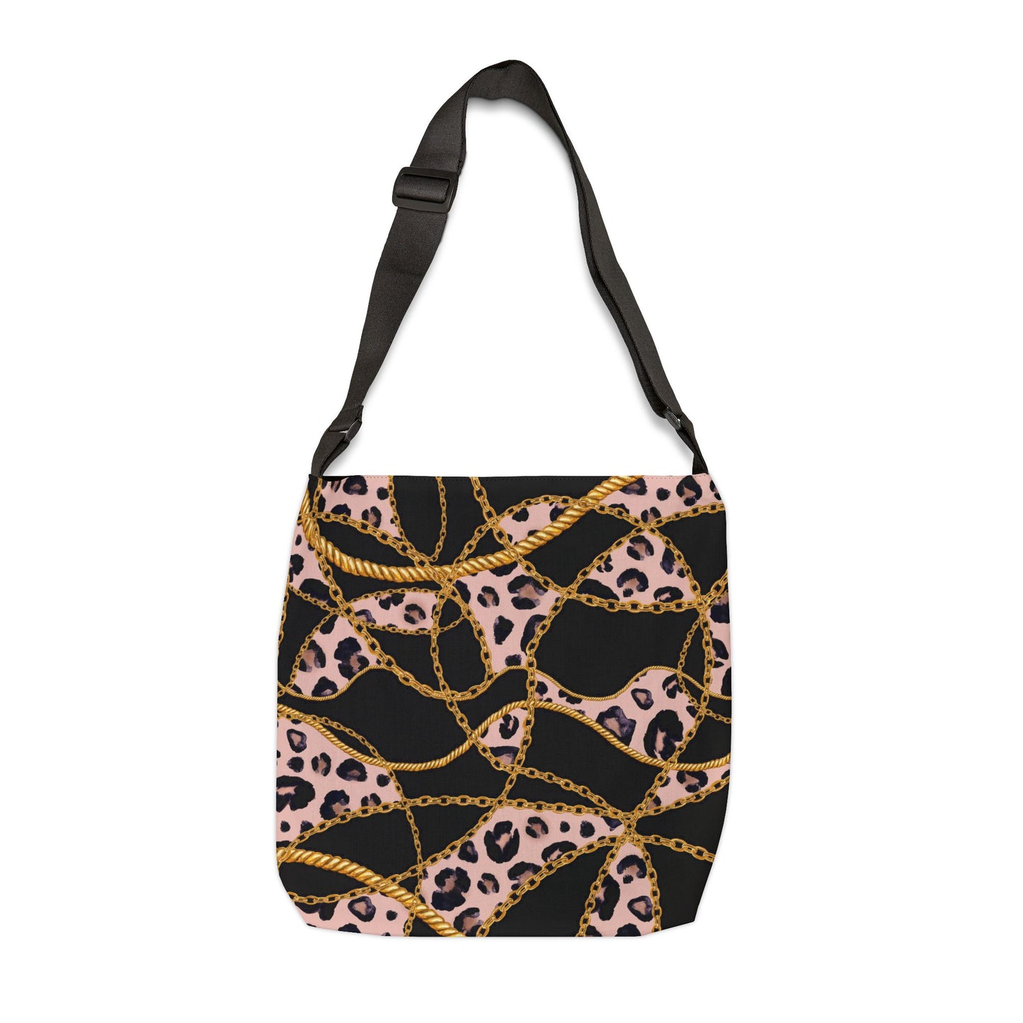 Chic Leopard Print Adjustable Tote Bag - Trendy & Versatile