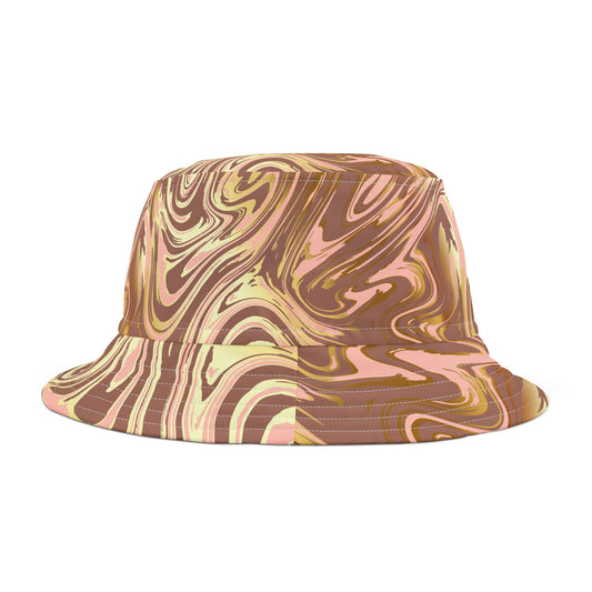 Marbled Pattern Bucket Hat - Trendy and Stylish Summer Accessory