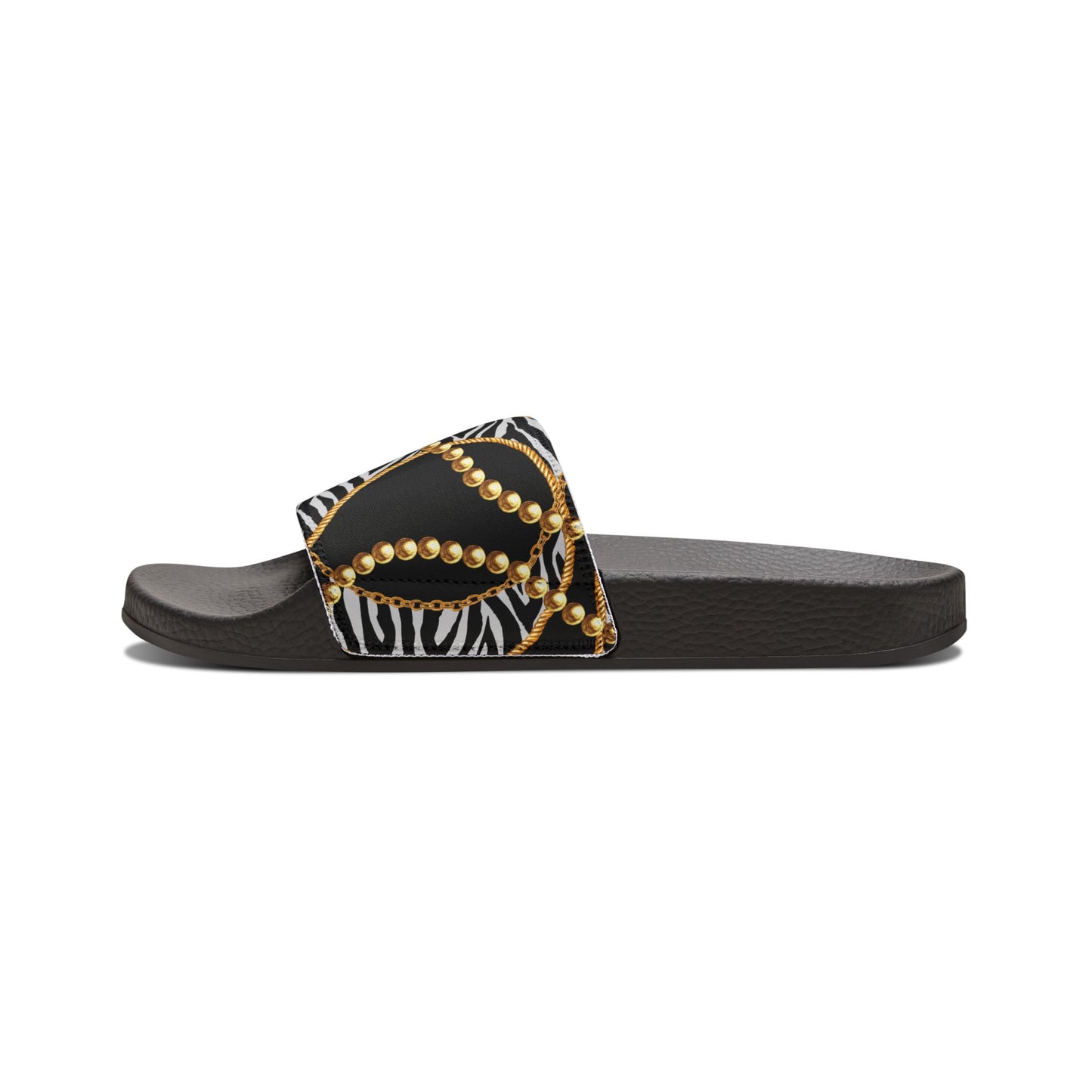 Stylish Women’s Removable-Strap Sandals with Chic Zebra Print