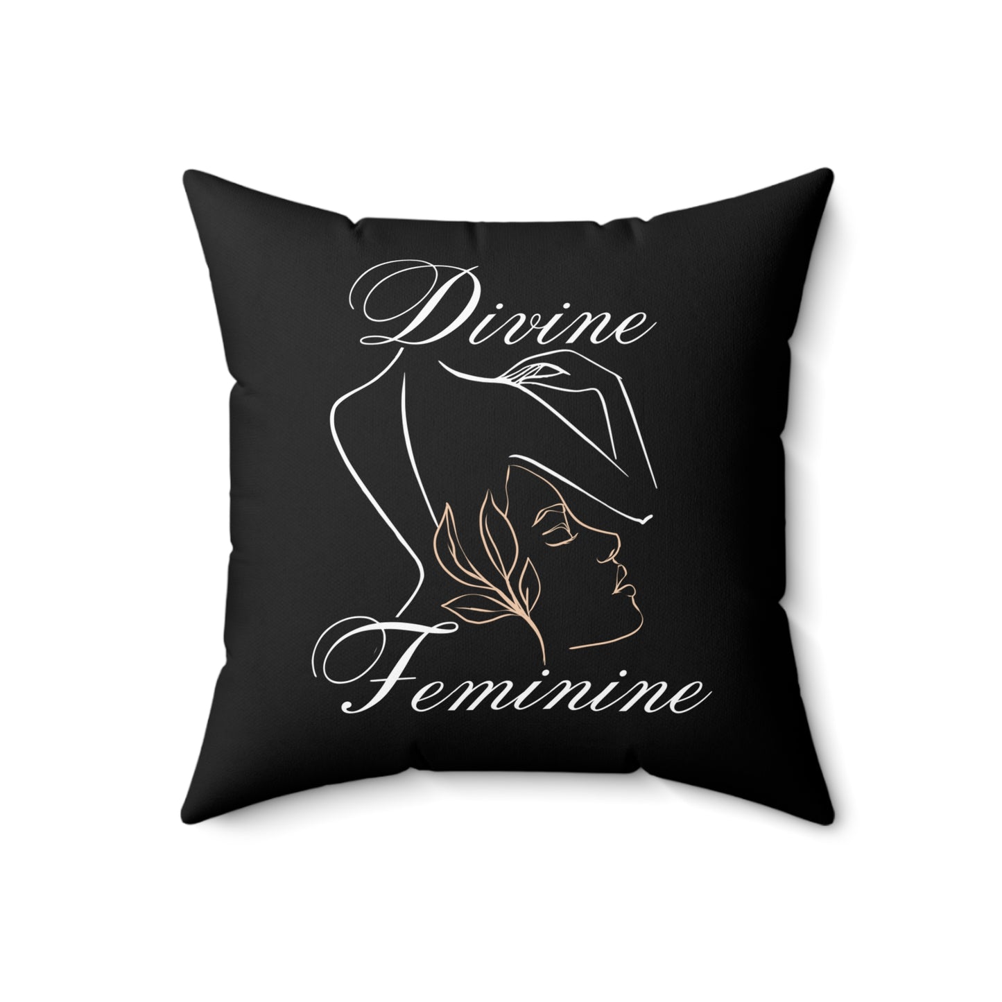 Square Throw Divine Feminine Pillow Spiritual Home Decor Energy-Enhancing Accent Unique Gift for Her