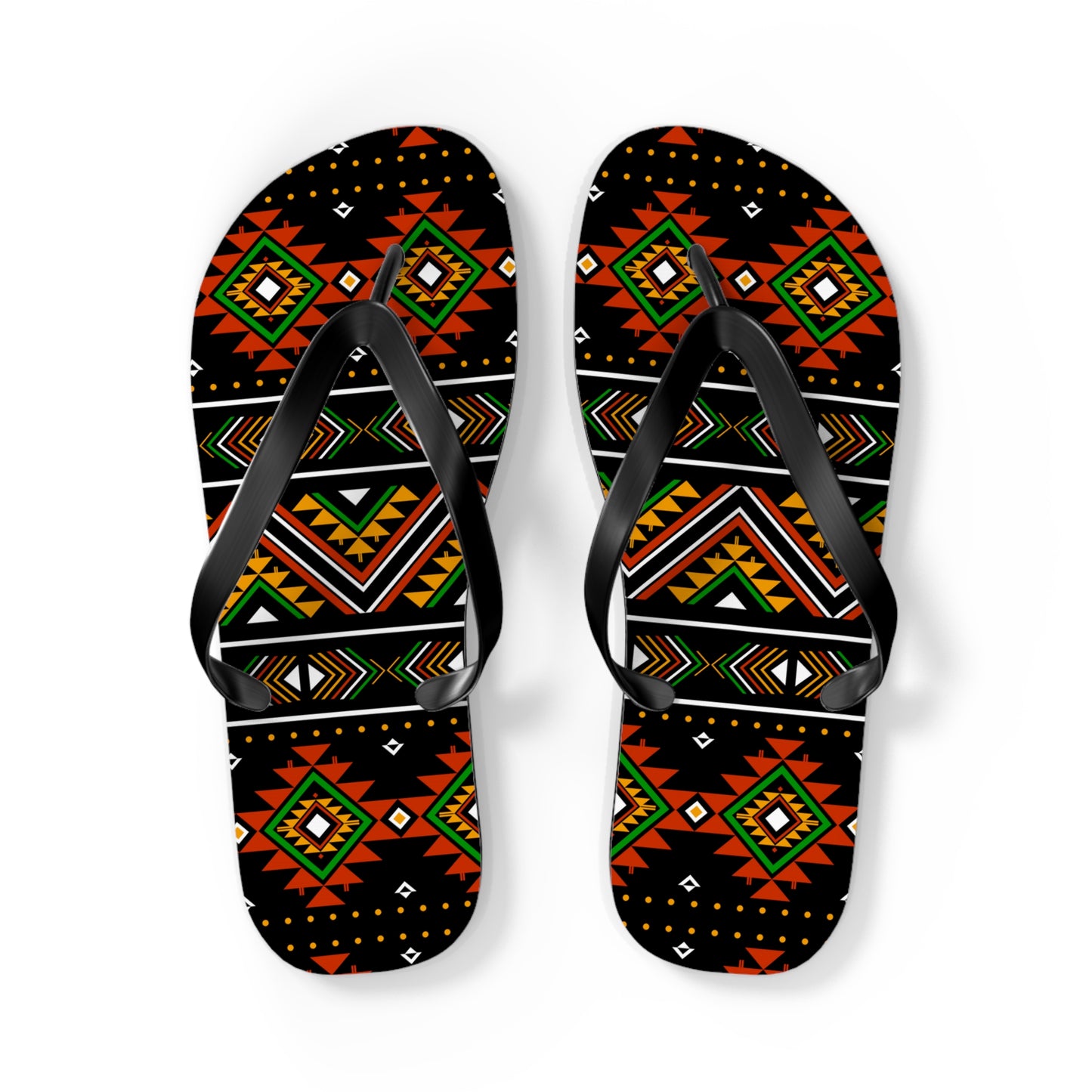 Tribal Print Flip Flops - Boho Summer Sandals