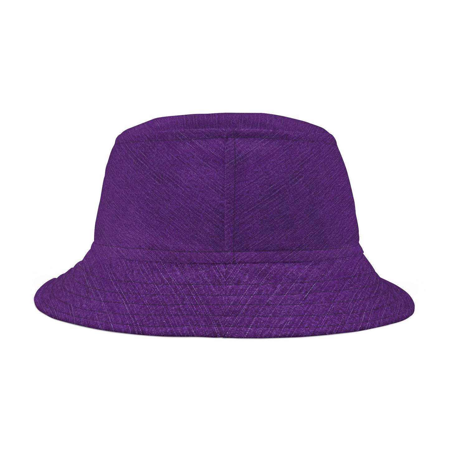 Vibrant Purple Denim Print Bucket Hat – Stylish Outdoor Accessory for Fun Adventures