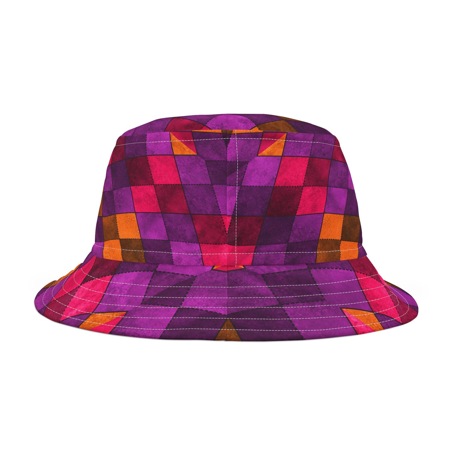 Vibrant Argyle Bucket Hat - Stylish & Fun