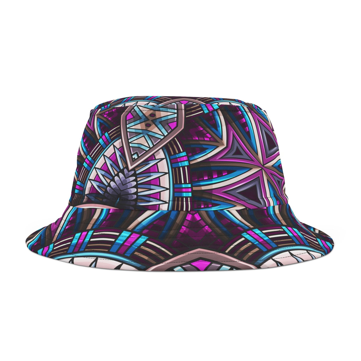 Vibrant Geometric Pattern Bucket Hat - Stylish Everyday Accessory