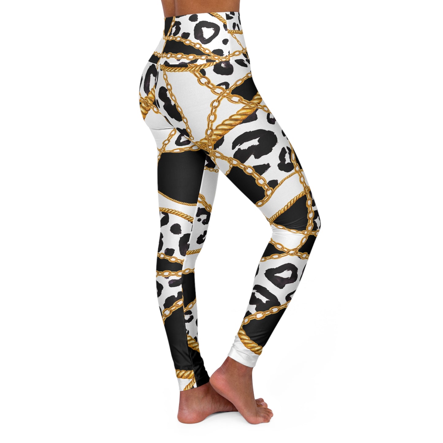 High Waisted Yoga Leggings (AOP)