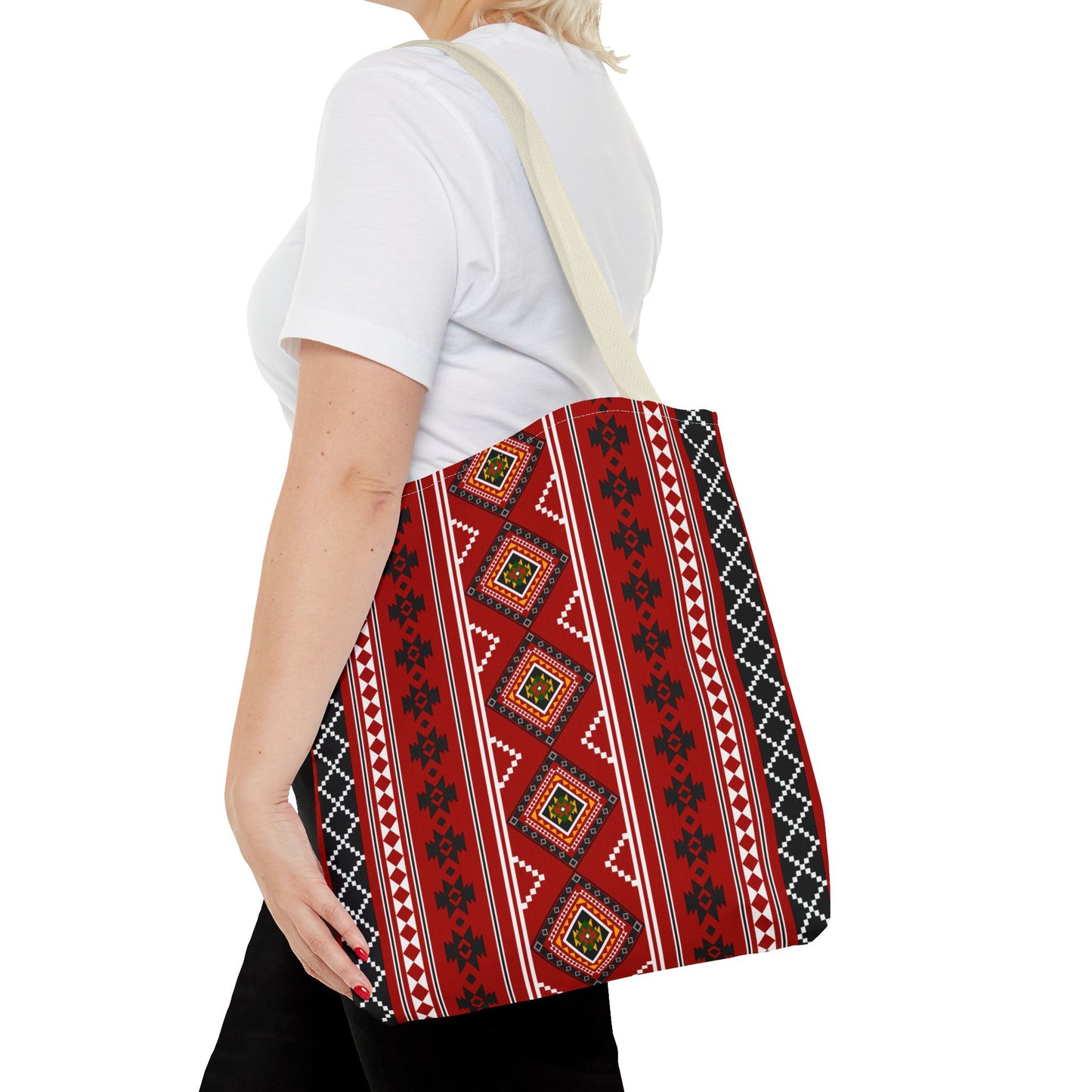 Ethnic Pattern Tote Bag – Stylish, Spacious & Perfect for Everyday Use