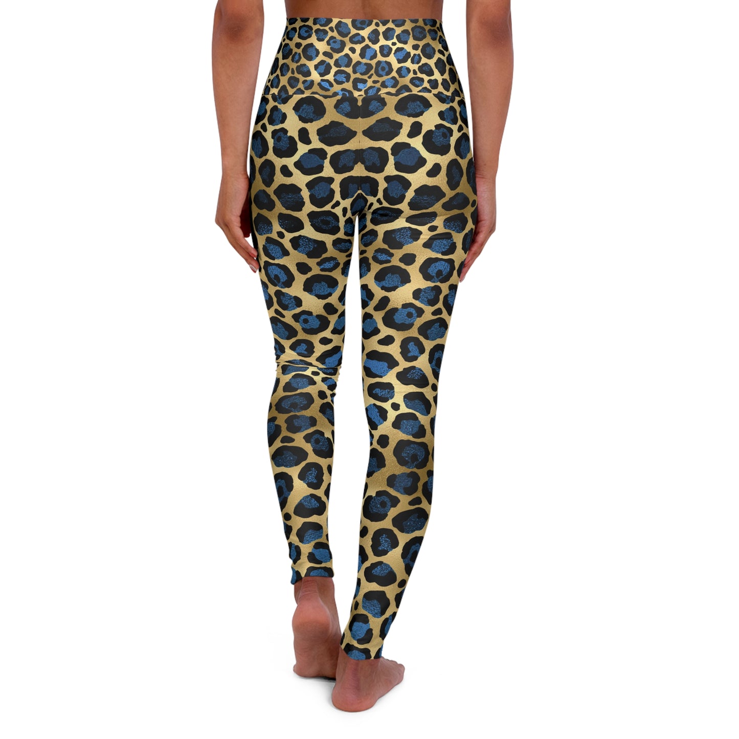 Bold Leopard Print High Waisted Yoga Leggings - Trendy Activewear for Fitness Enthusiasts