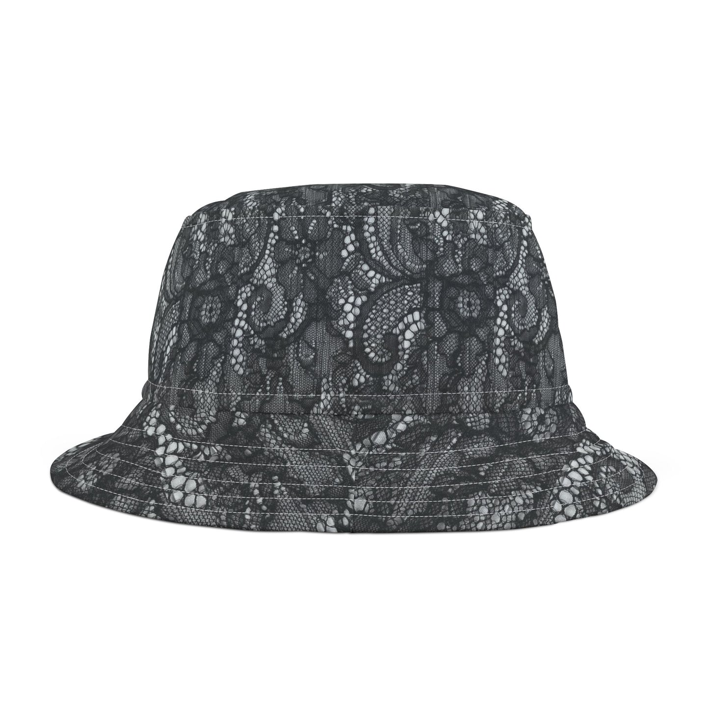 Elegant Lace Print Bucket Hat for Fashion Lovers