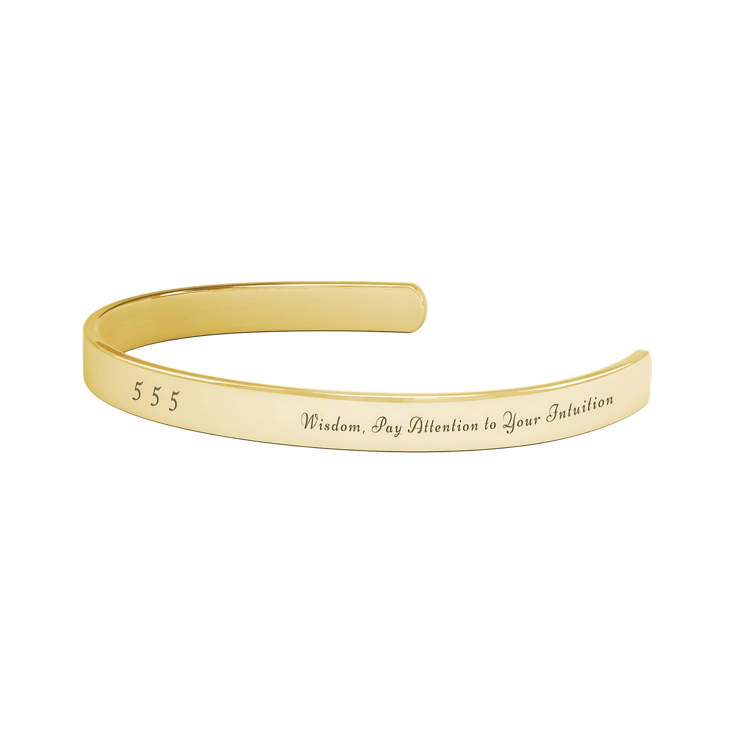 555 Angel Number Cuff Bracelet